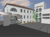 Palazzina Uffici:  Vista da sud-est fotorealizzazione