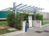 Tettoia per distributore carburante